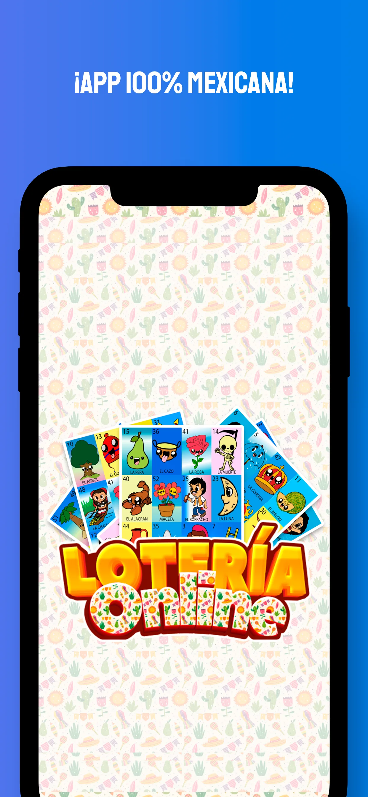 Lotería Online home screen